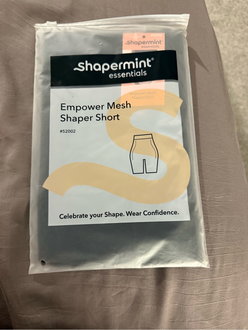 Shapermint Black Empower Mesh Shaper Short